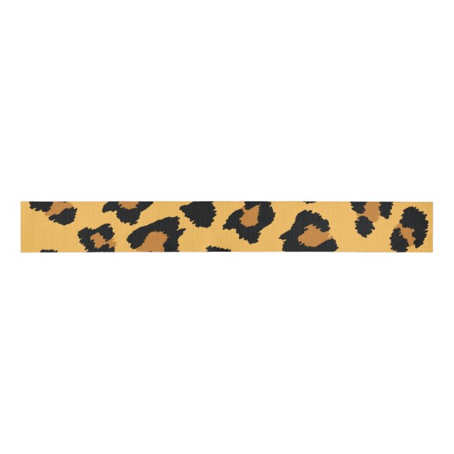 Leopard-Druck-Band Ripsband (Vorderseite)