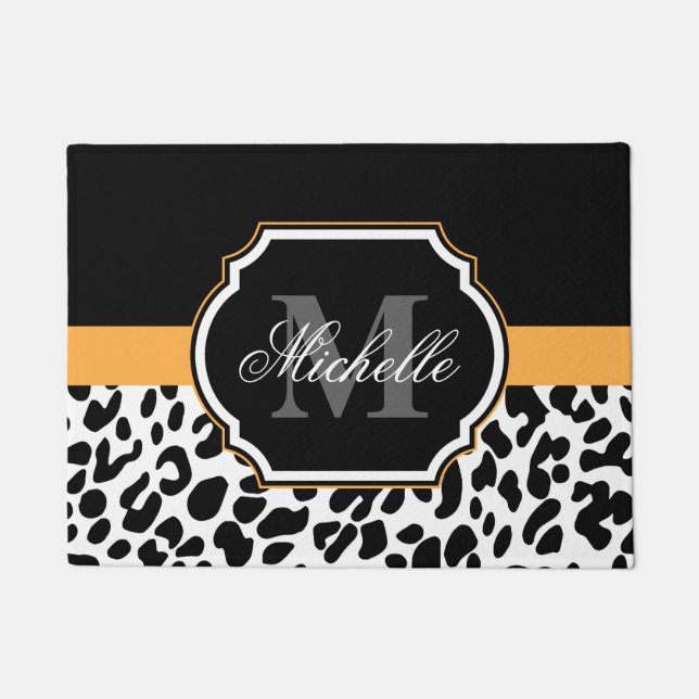Leopard-Druck Fußmatte (Vorderseite)