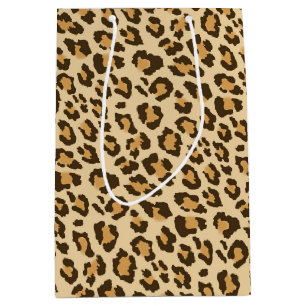 Leopard-Druck-Geschenk-Tasche Mittlere Geschenktüte