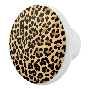 Leopard-Druck-Keramik-Griffe Keramikknauf