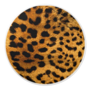 Leopard-Druck Keramikknauf