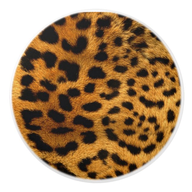 Leopard-Druck Keramikknauf (Vorderseite)