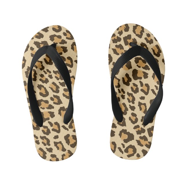 Leopard-Druck Kinderbadesandalen (Fußbett)