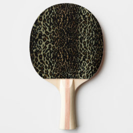Leopard-Druck-Klingeln Pong Paddel Tischtennis Schläger