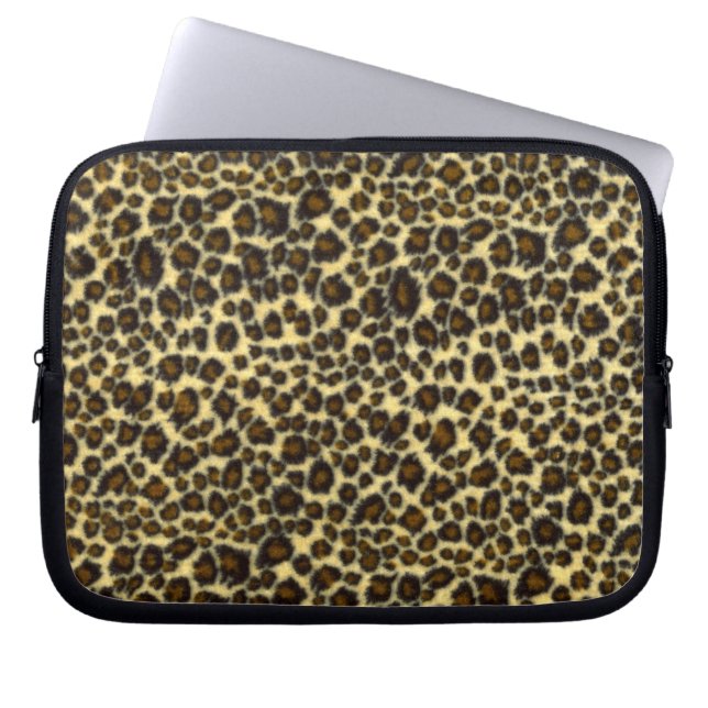 Leopard-Druck-Laptop-Hülse Laptopschutzhülle (Vorderseite)