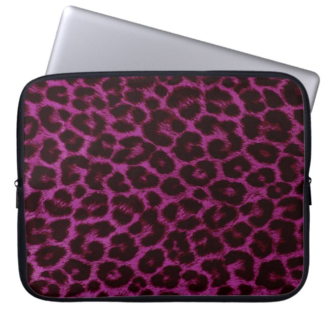 Leopard-Druck-Laptop-Hülse Laptopschutzhülle (Vorderseite)