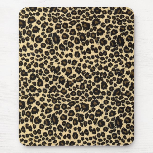 Leopard-Druck-Mausunterlage Mousepad (Vorne)