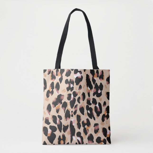 Leopard-Druck nahtlos Muster Tasche (Vorderseite)