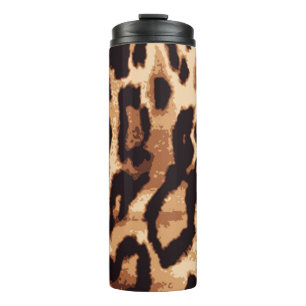 Leopard-Druck nahtlos Muster Thermosbecher