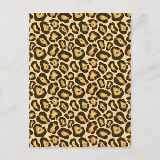 Leopard-Druck Postkarte