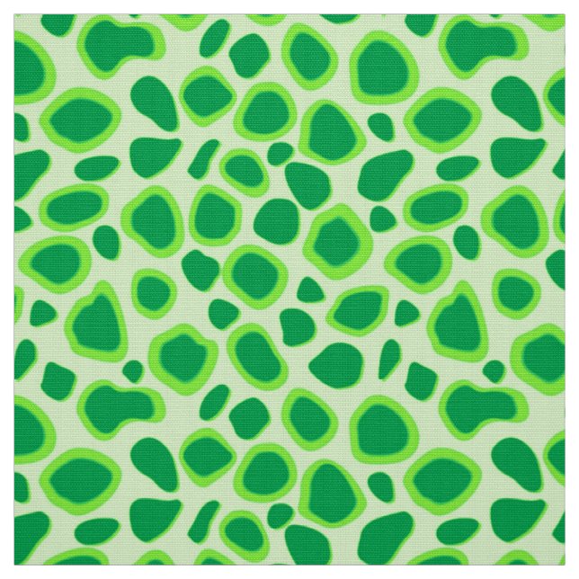 Leopard-Druck - Schatten des Limonen Grüns Stoff (Muster)
