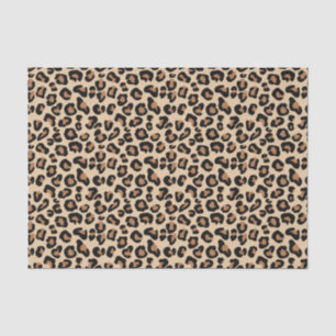 Leopard-Druck, Schwarzes, Brown, Rost und TAN Seidenpapier