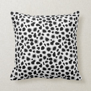 Leopard-Druck - Schwarzweiss Kissen