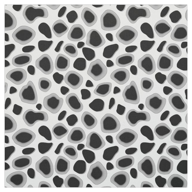Leopard-Druck - Schwarzweiss Stoff (Muster)