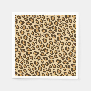 Leopard-Druck-Servietten Serviette