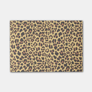 Leopard-Druck-Tierhaut-Muster Post-it Klebezettel