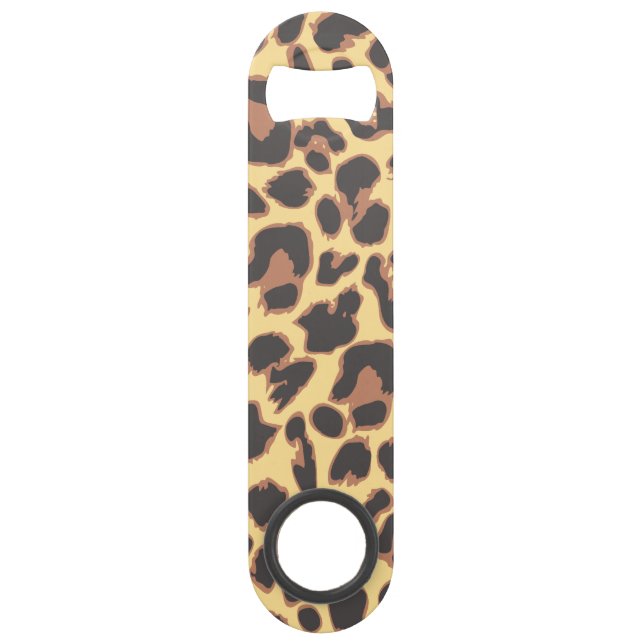 Leopard-Druck-Tierhaut-Muster Speed Flaschenöffner (Vorderseite)