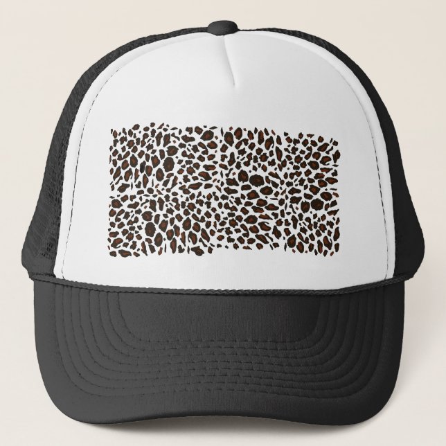 Leopard-Druck Truckerkappe (Vorderseite)