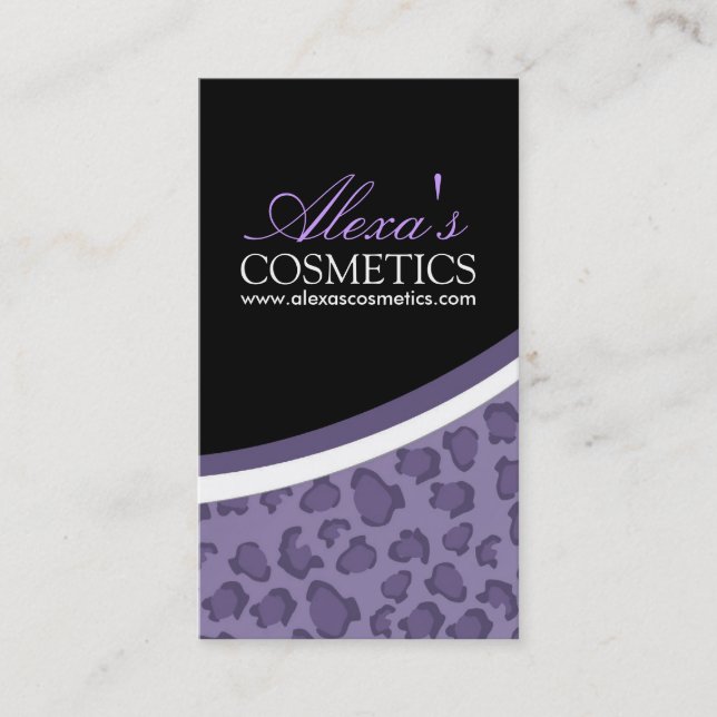 Leopard-Druck:: Visitenkarte (Vorderseite)