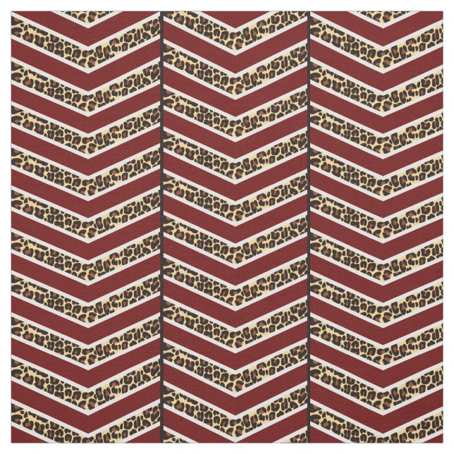 Leopard-Druck-Zickzack Gewebe Stoff (Muster)