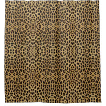 Leopard Druckduschvorhang