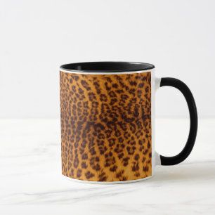 Leopard drucken schwarze gepunktete Skin Textur Vo Tasse