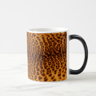 Leopard drucken schwarze gepunktete Skin Textur Vo Verwandlungstasse
