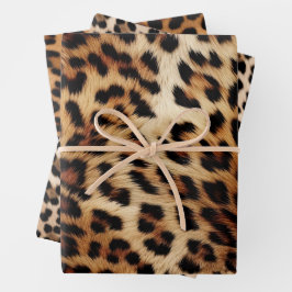 Leopard Druckfett Geschenkpapier Set