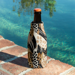 Leopard Druckflasche Cooler Flaschenkühler