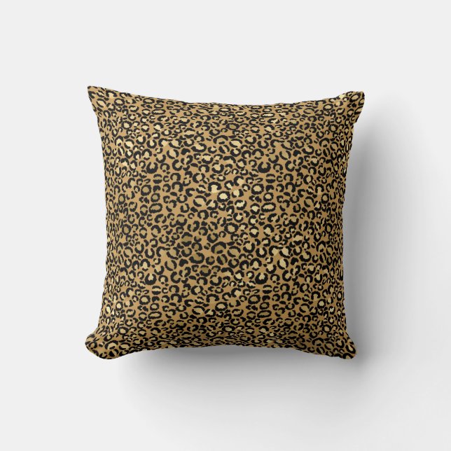 Leopard Druckkopfkissen Kissen (Vorderseite)