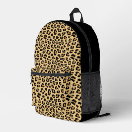 Leopard-Druckmuster Bedruckter Rucksack