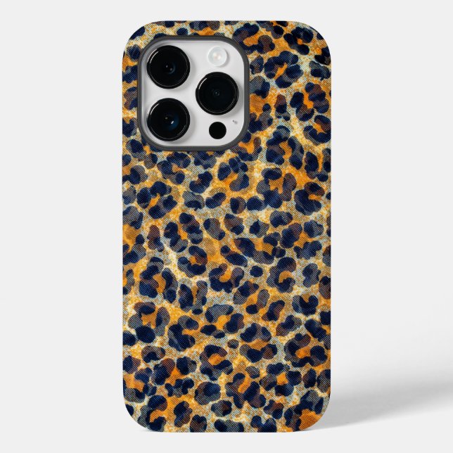 Leopard-Druckmuster Case-Mate iPhone 14 Pro Hülle (Rückseite)