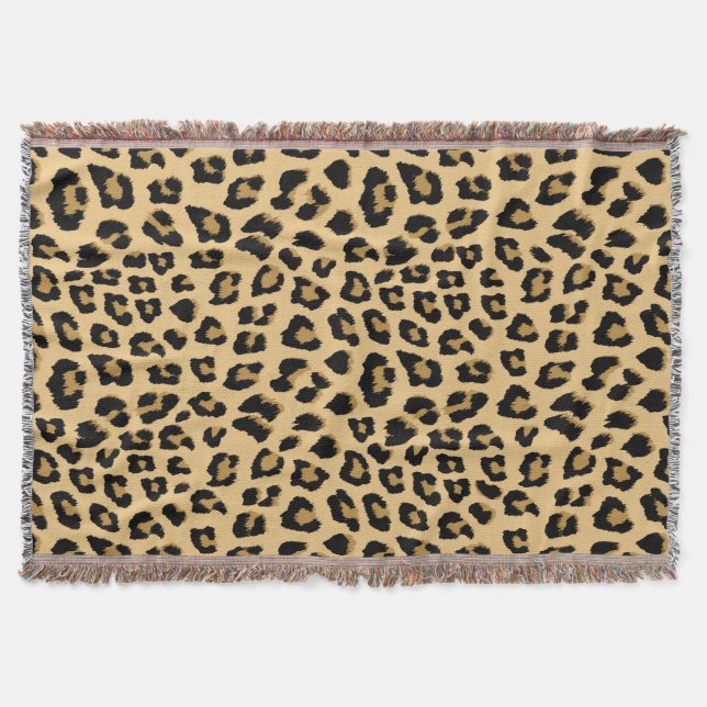 Leopard-Druckmuster Decke (Vorderseite)