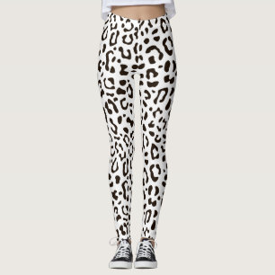 Leopard-Druckmuster Leggings