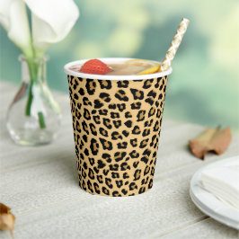 Leopard-Druckmuster Pappbecher
