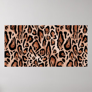 Leopard-Druckmuster Poster