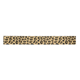 Leopard-Druckmuster Satinband