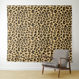 Leopard-Druckmuster Wandteppich