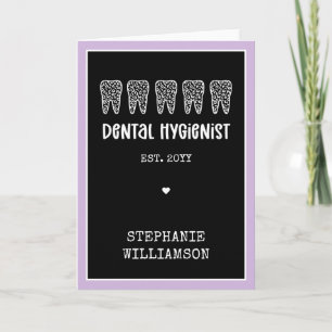 Leopard-Druckzähne für Dentalhygiene Karte