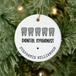 Leopard-Druckzähne für Dentalhygiene Keramik Ornament