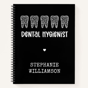 Leopard-Druckzähne für Dentalhygiene Notizbuch
