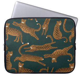 Leopard-Dschungel: Tierprint Vintage. Laptopschutzhülle