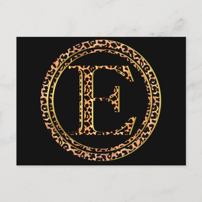 Leopard E Postkarte (Vorderseite)