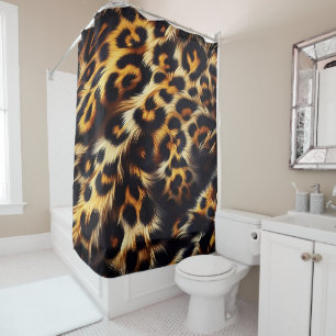 Leopard Elegance: Ein Duvet, der die Show stiehlt Duschvorhang