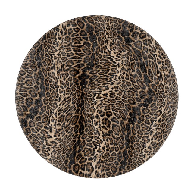 Leopard Elegant print Schneidebrett (Vorderseite)