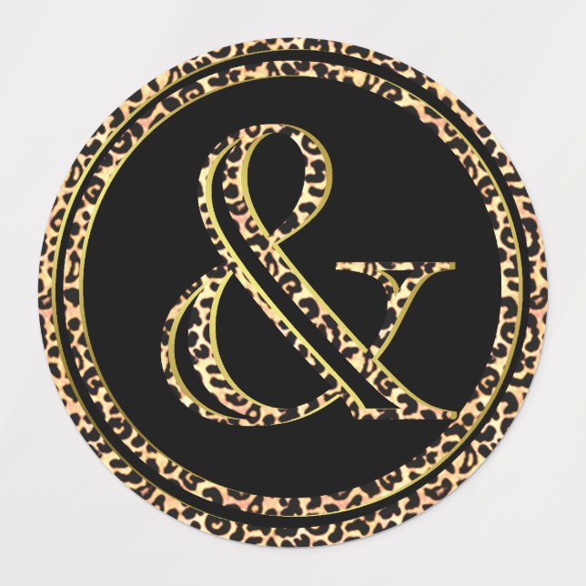 Leopard & etiketten (Design 3)