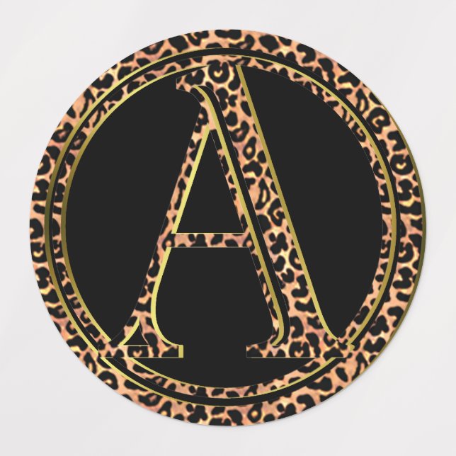 Leopard Etiketten (Design 3)