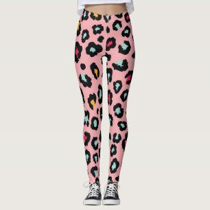 Leopard Exotisch: Farbige Nahtlose Freude. Leggings
