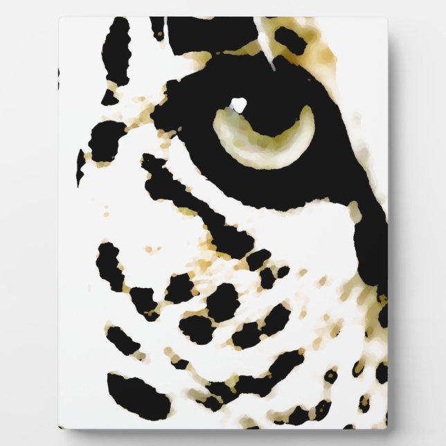 Leopard Eye Fotoplatte (Vorderseite)