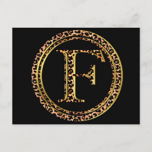 Leopard F Postkarte